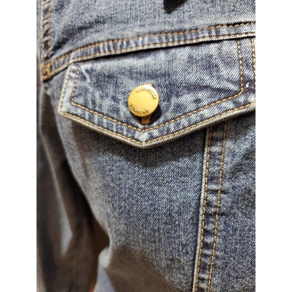 Jones NewYork Women's Denim Blue Long Sleeve Buttons Front Casual Jeans Jacket S - Picture 4 of 14